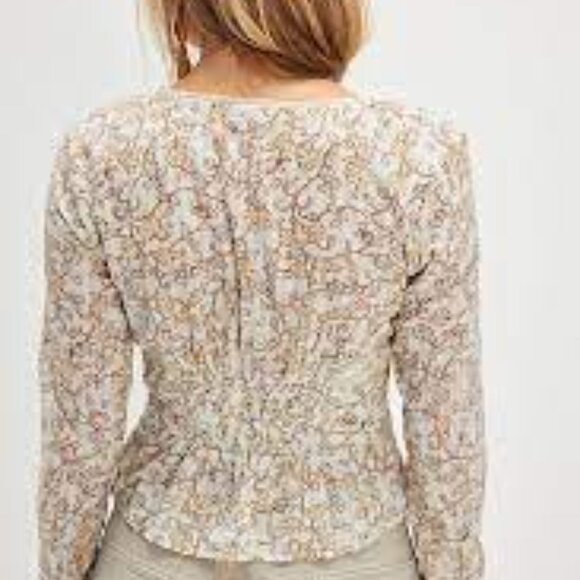 Free People Call Me Baby Long-Sleeve Blouse NWT * - Picture 3 of 6